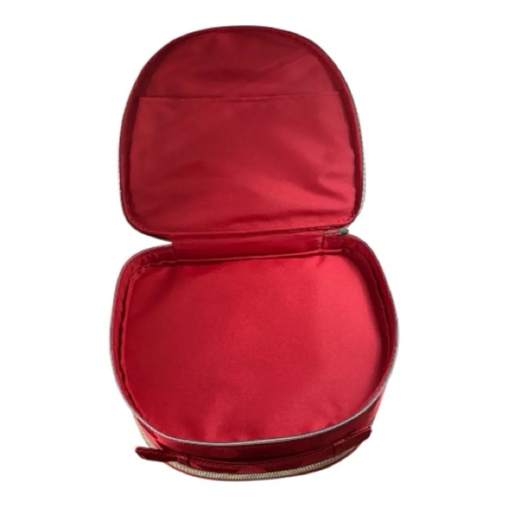 Estée Lauder 2025 Holiday Red Polka Dot Cosmetic Train‎ Case Only NEW No Tags